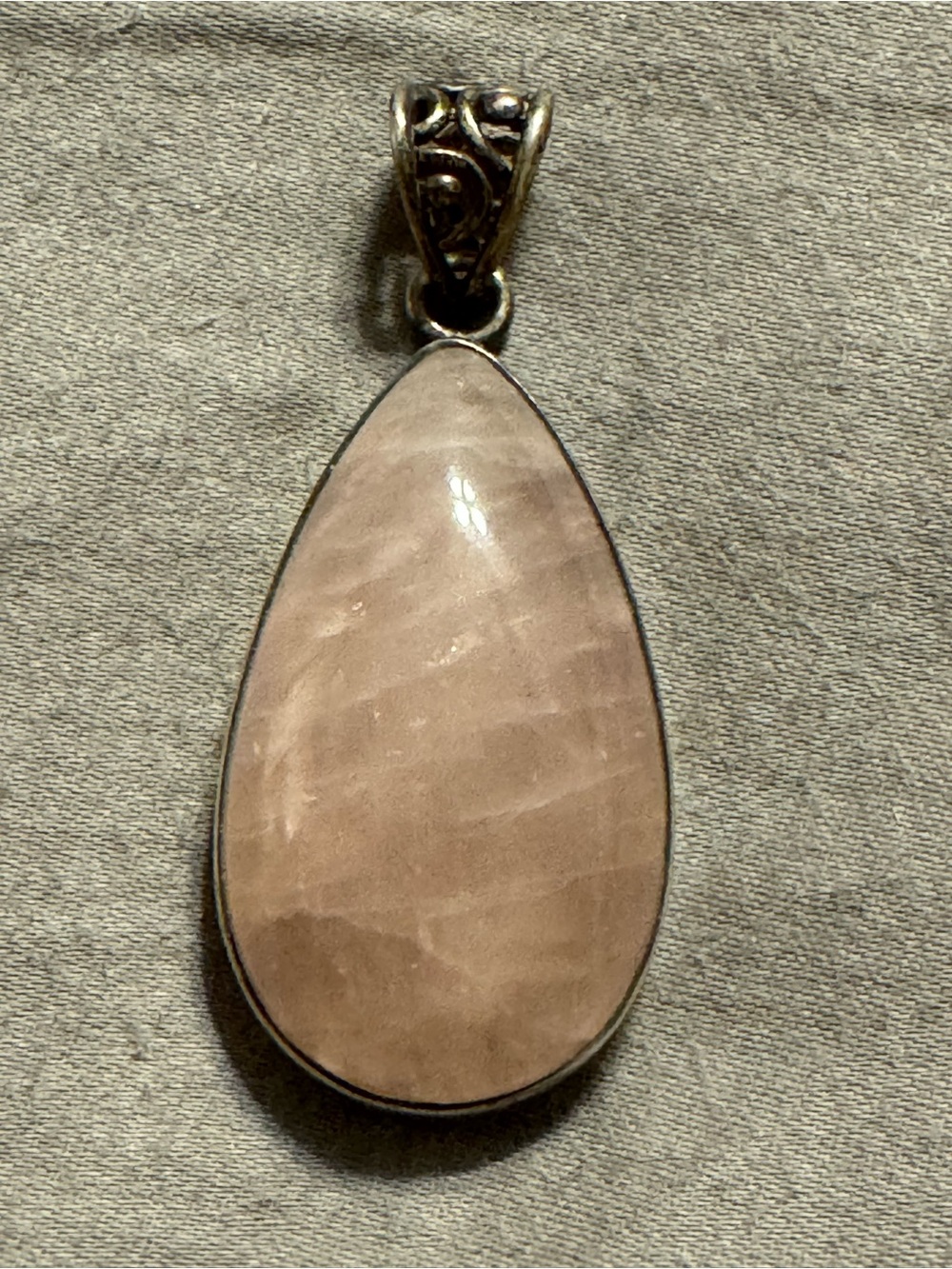 Rose Quartz Sterling Silver .925 Pendant
